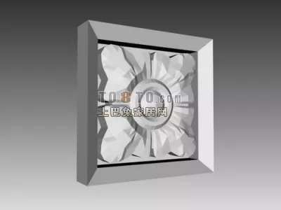 Frame Decoration Hook Board 3d model