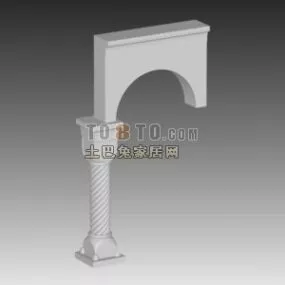 Head Wall Component 3d model