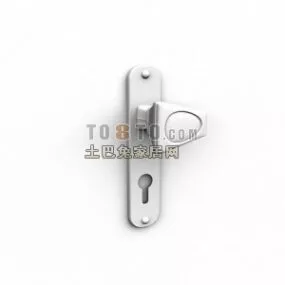 Steel Door Handle 3d model