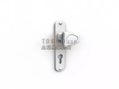 Door Frame White Painted 3d model