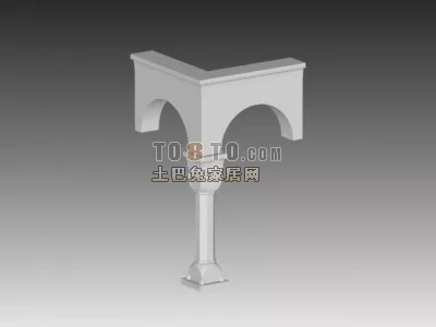 Corinthian Column 3d model