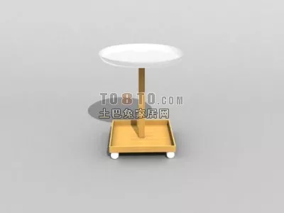 Reception Table Furniture With Drawers 3d model