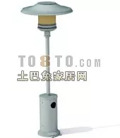 Park Lamp With Cover 3d model