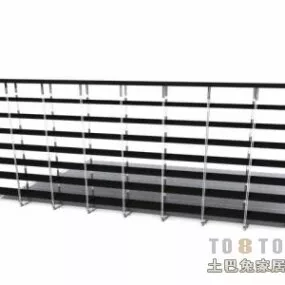 Metal Self Office Furniture 3d model