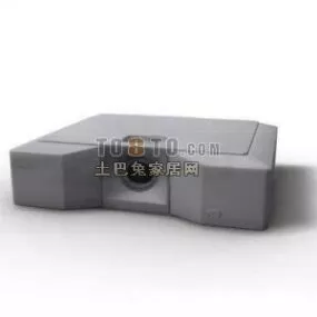 White Projector Gadget 3d model