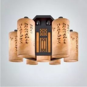 Chinese Vintage Ceiling Lamp 3d model