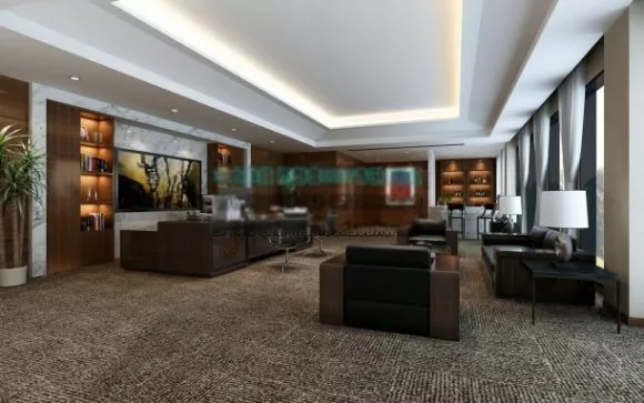 Office Front Area Interior Scene 3d model Office Front Area Interior Scene 3d model