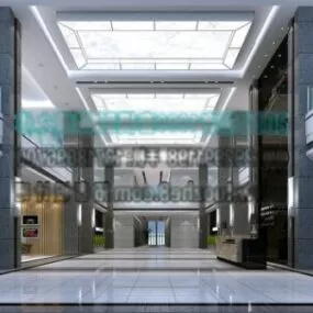 Center Lobby Interior Scene 3d model