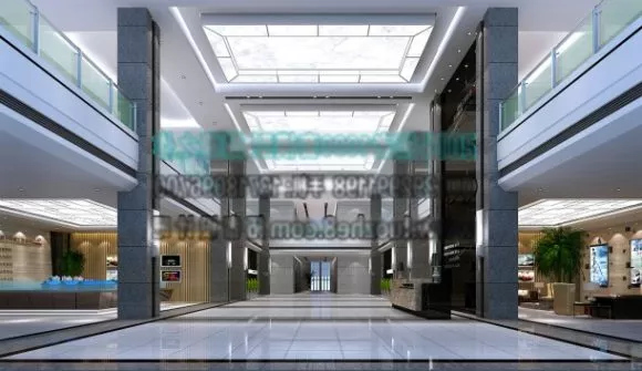 Center Lobby Interior Scene 3d model Center Lobby Interior Scene 3d model