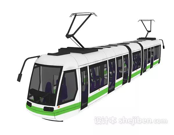 Train Tram 3d model Train Tram 3d model