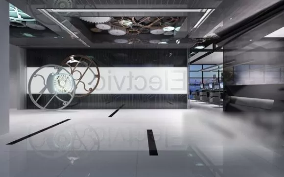 Interior Scene Office Front Desk Space 3d model Interior Scene Office Front Desk Space 3d model