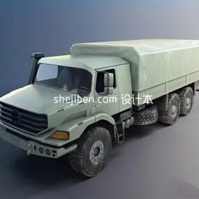 Chinese Military Truck Vehicle 3d model