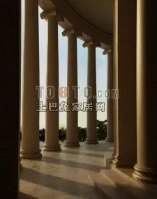 Ancient Roman Column Building 3d model