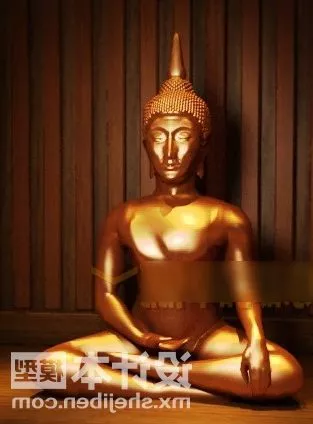 Buddha Bust Statue 3d model