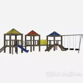 Colorful Playground 3d model