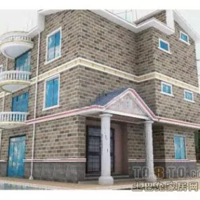 Modern Chinese Architecture Building 3d model