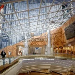 Museum Building Interior 3d model