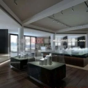 Real Estate Office Interior Scene 3d model