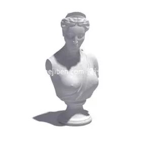 Human Bust Statue 3d model