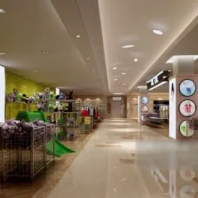 Mall Corridor 3d model