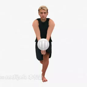 Character Volleyball Man 3d model