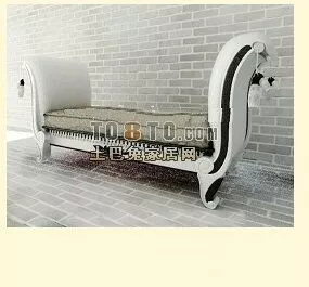 Elegant Lounge Sofa 3d model