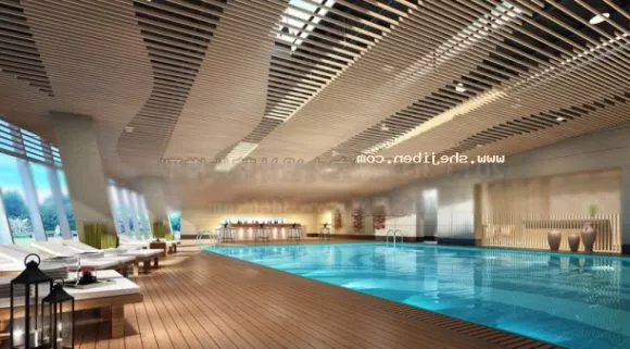 Swimming Pool Interior Scene 3d model Swimming Pool Interior Scene 3d model