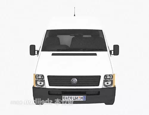 Lowpoly Old Van 3d model