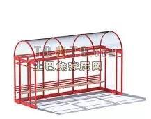 Waiting Booth Station 3d model