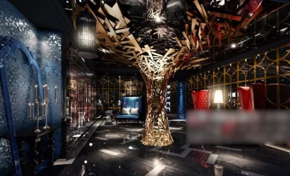 Club With Lighting Decor Interior Scene 3d model Club With Lighting Decor Interior Scene 3d model