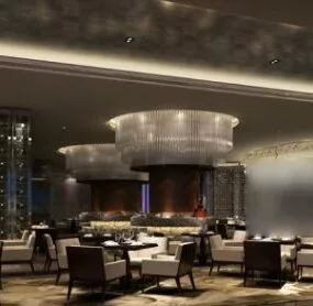 Hotel Restaurant Table And Chair 3d model