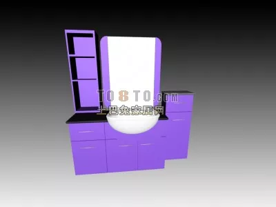 Glasscase With Glass Shelf 3d model