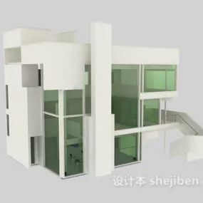 Modern Architecture Villa Building 3d model