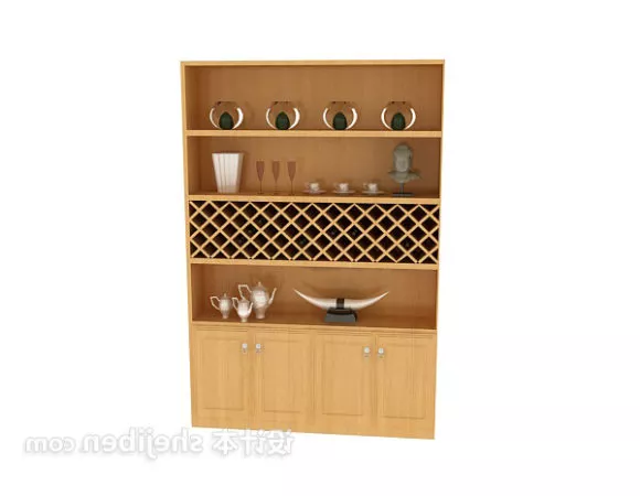 Work Table With Cabinet Drawers 3d model