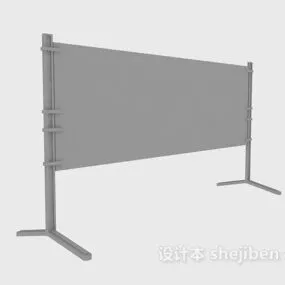 Road Guardrail Low Poly 3d model