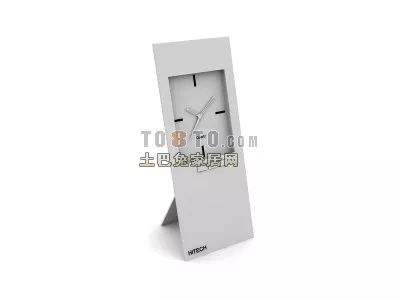 Wall Clock With Stylist Numbers 3d model