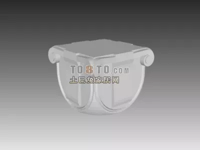 Construction Column Head Smooth Edge 3d model Construction Column Head Smooth Edge 3d model