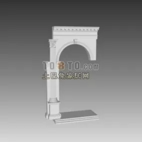 European Arc Wall Win Classic Column 3d model