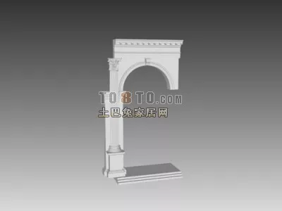 European Arc Wall Win Classic Column 3d model European Arc Wall Win Classic Column 3d model
