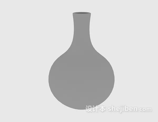 Simple Porcelain Vase 3d model Simple Porcelain Vase 3d model