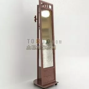 Classic Wood Tower Clock 3d model