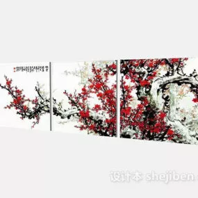 Chinese Wall Painting Decoration 3d model