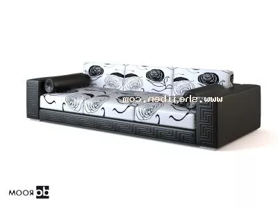 Black Sofa Pattern Finished 3d model Black Sofa Pattern Finished 3d model