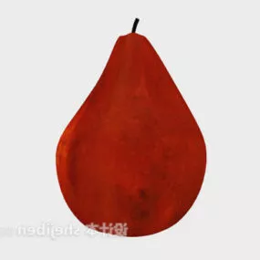 Single Pear Fruit 3d model