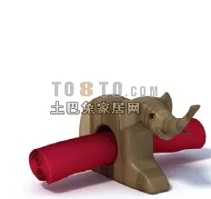 African Ornament Sculpture 3d model