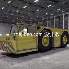Airport Towing Special Car 3d model