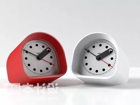 Typography Clock Lingua 3d model