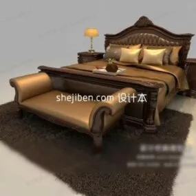 American Furniture Bed With Day Bed 3d model