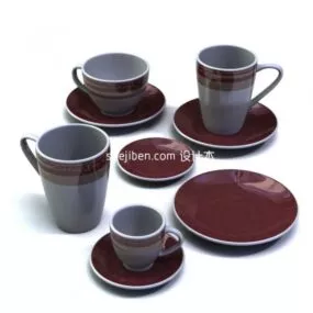 American Teapot Cup 3d model