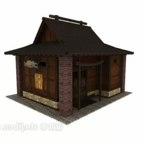Ancient Tea Room House 3d model